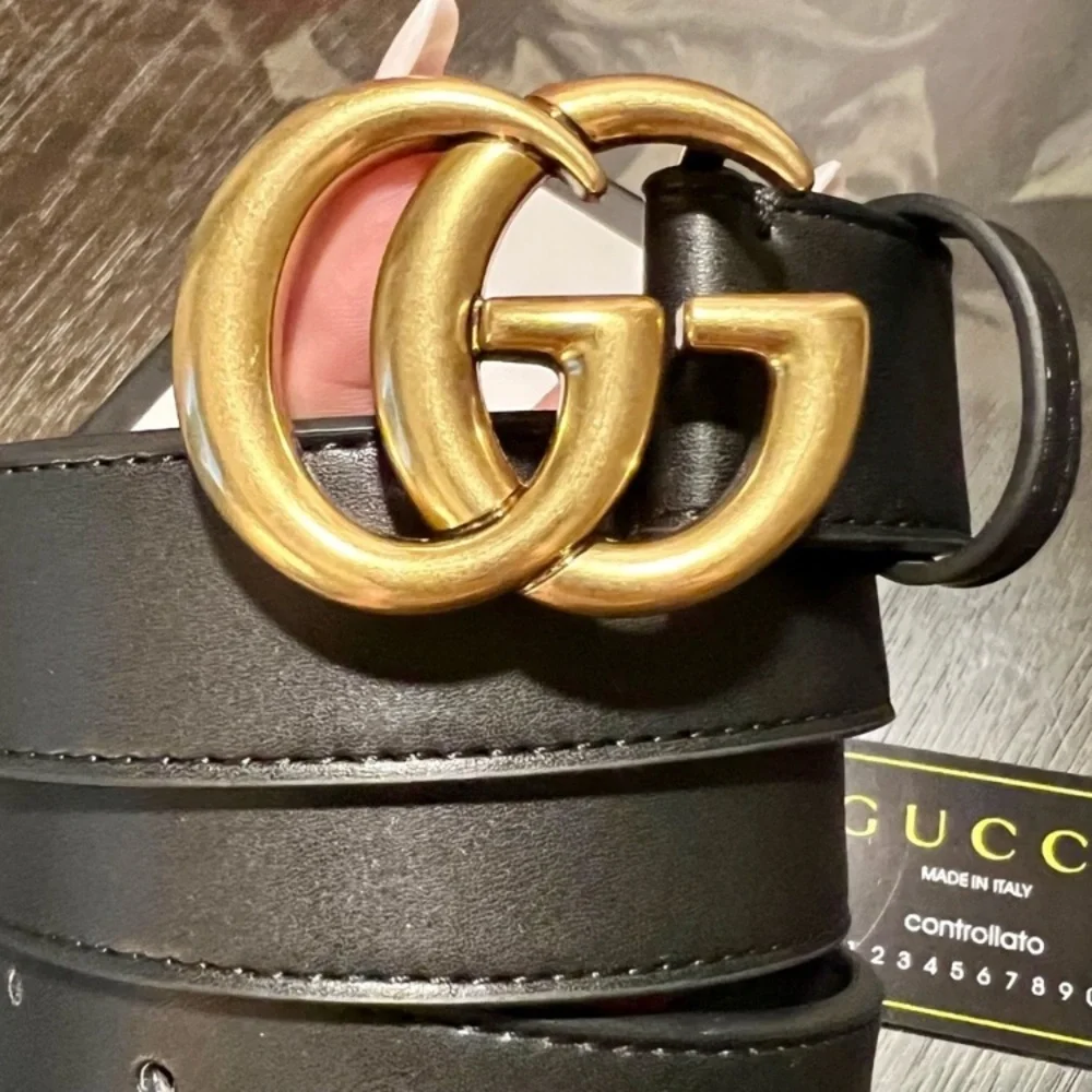 ❤️ New black Italian leather belt_6